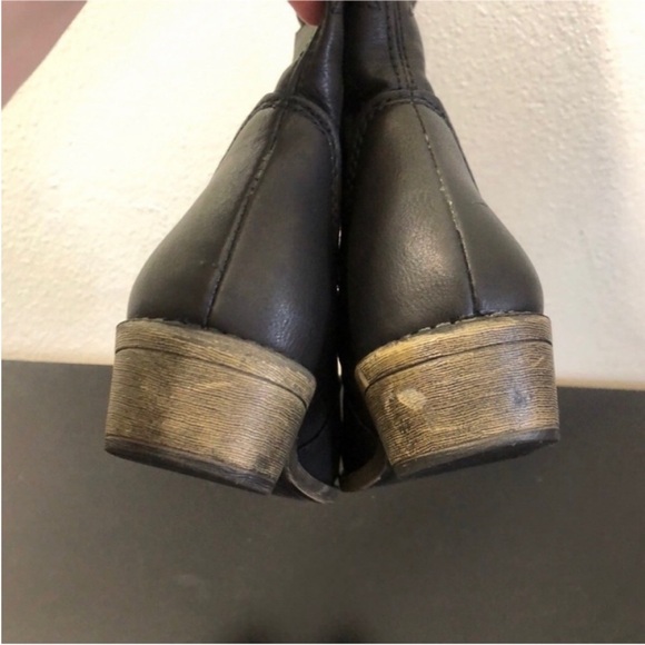 Rampage Black Faux Leather Tall Heeled Boots - Picture 8 of 16